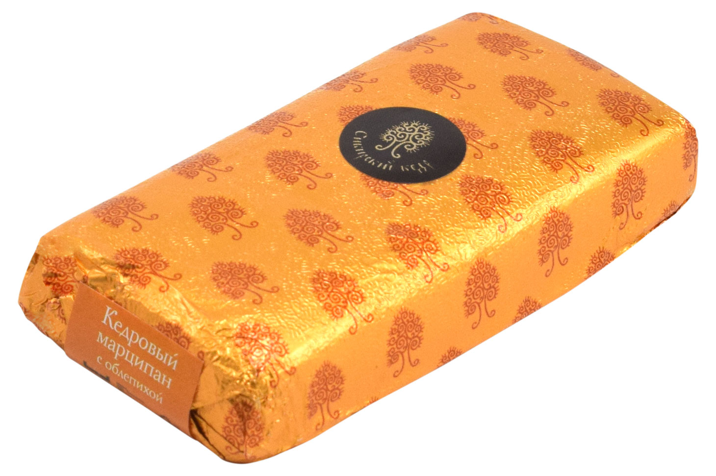 Изображение товара Кедровый марципан с облепихой Сибирский Кедр 40 г - шоколадная глазурь