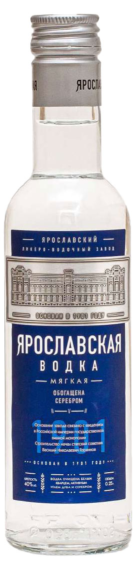 Изображение товара Водка Ярославская Мягкая Россия 0. 25 л - гармоничный напиток высшего качества