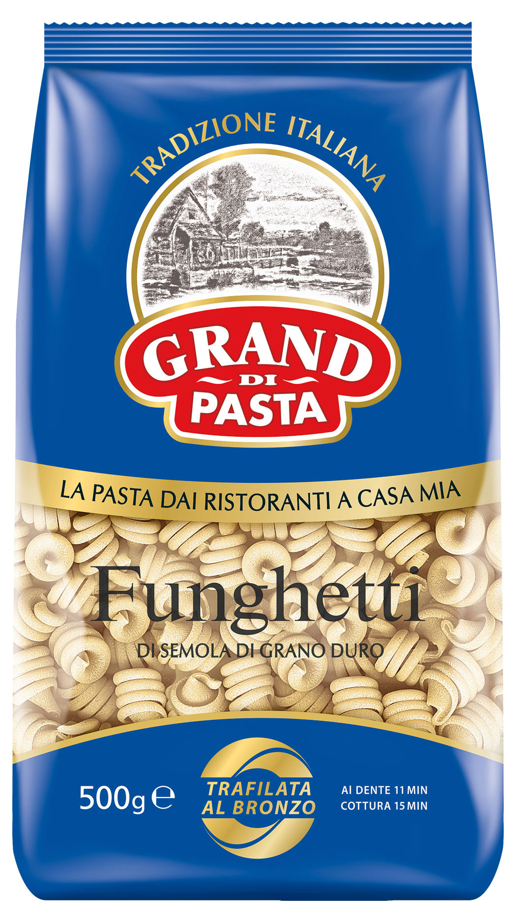 

Макаронные изделия Grand di Pasta Funghetti грибочки, 500 г