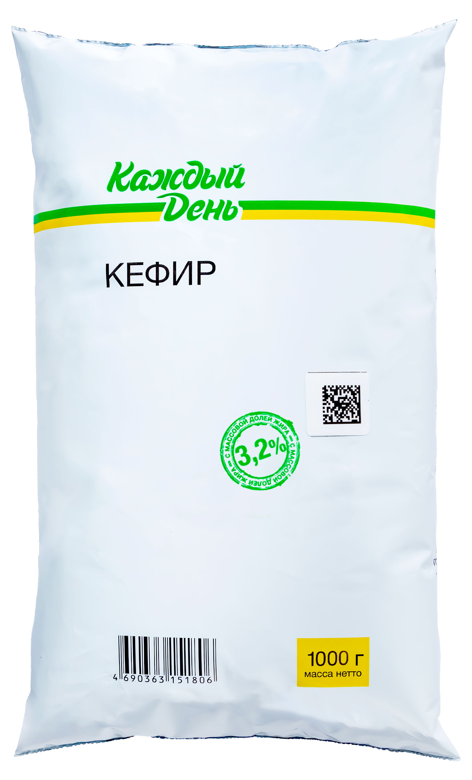 Изображение товара Кефир «Каждый день» 3,2% БЗМЖ, 1000 г