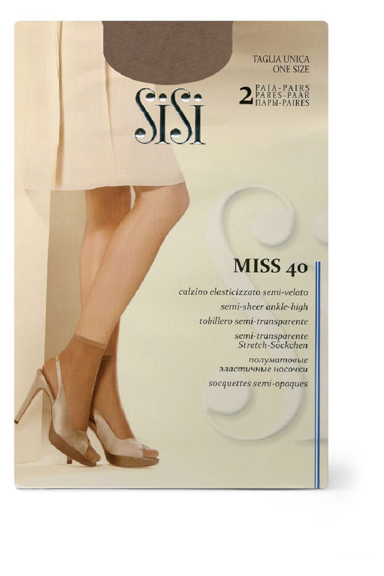 

Носки женские SiSi Miss 40 den Miele р. универсальный, 2 пары
