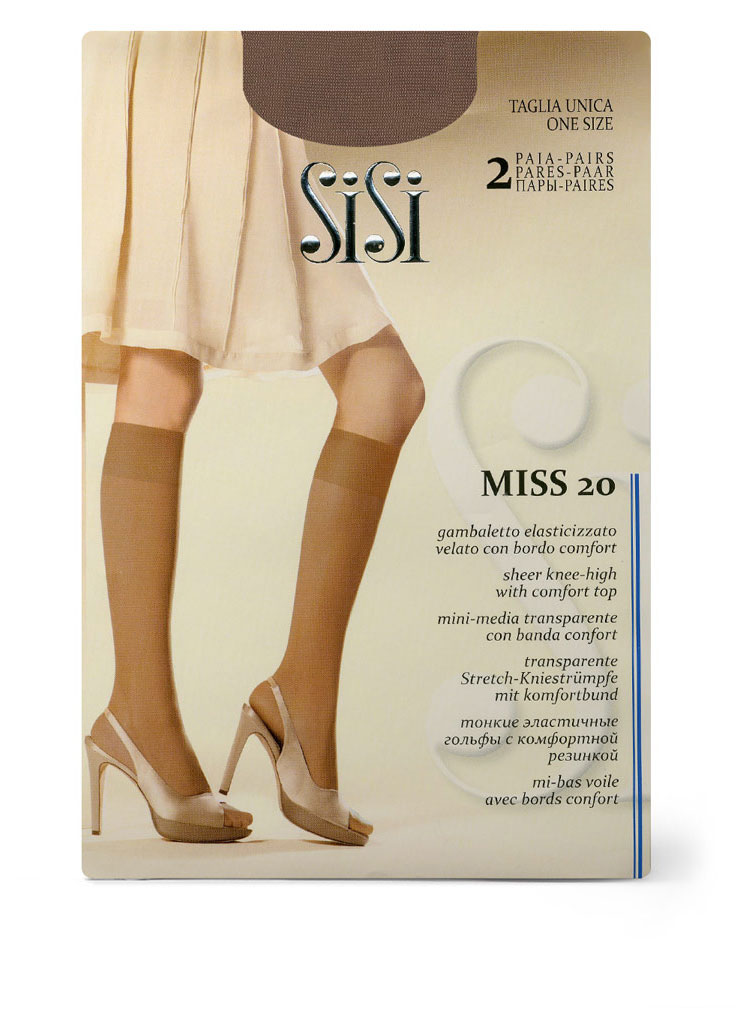 

Гольфы женские SiSi Miss 20 den Daino р. универсальный, 2 пары