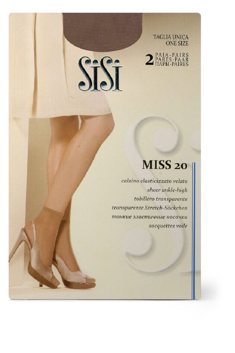 

Носки женские SiSi Miss 20 den Daino р. универсальный, 2 пары