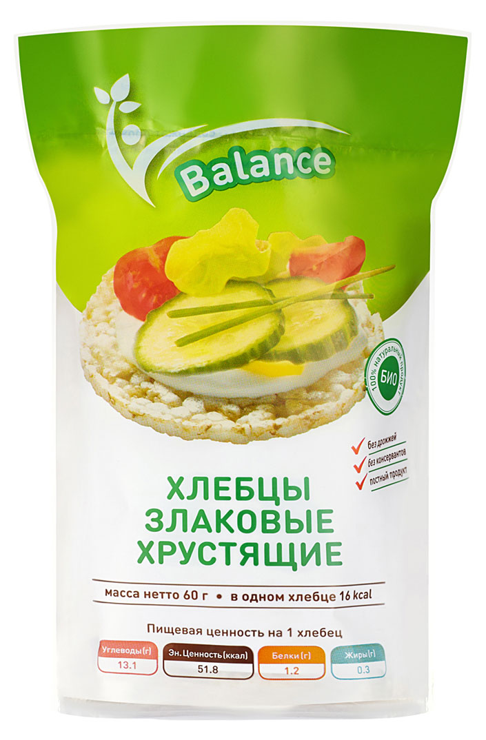 

Хлебцы злаковые Lope-Lope БИО хрустящие постные без дрожжей, 60 г