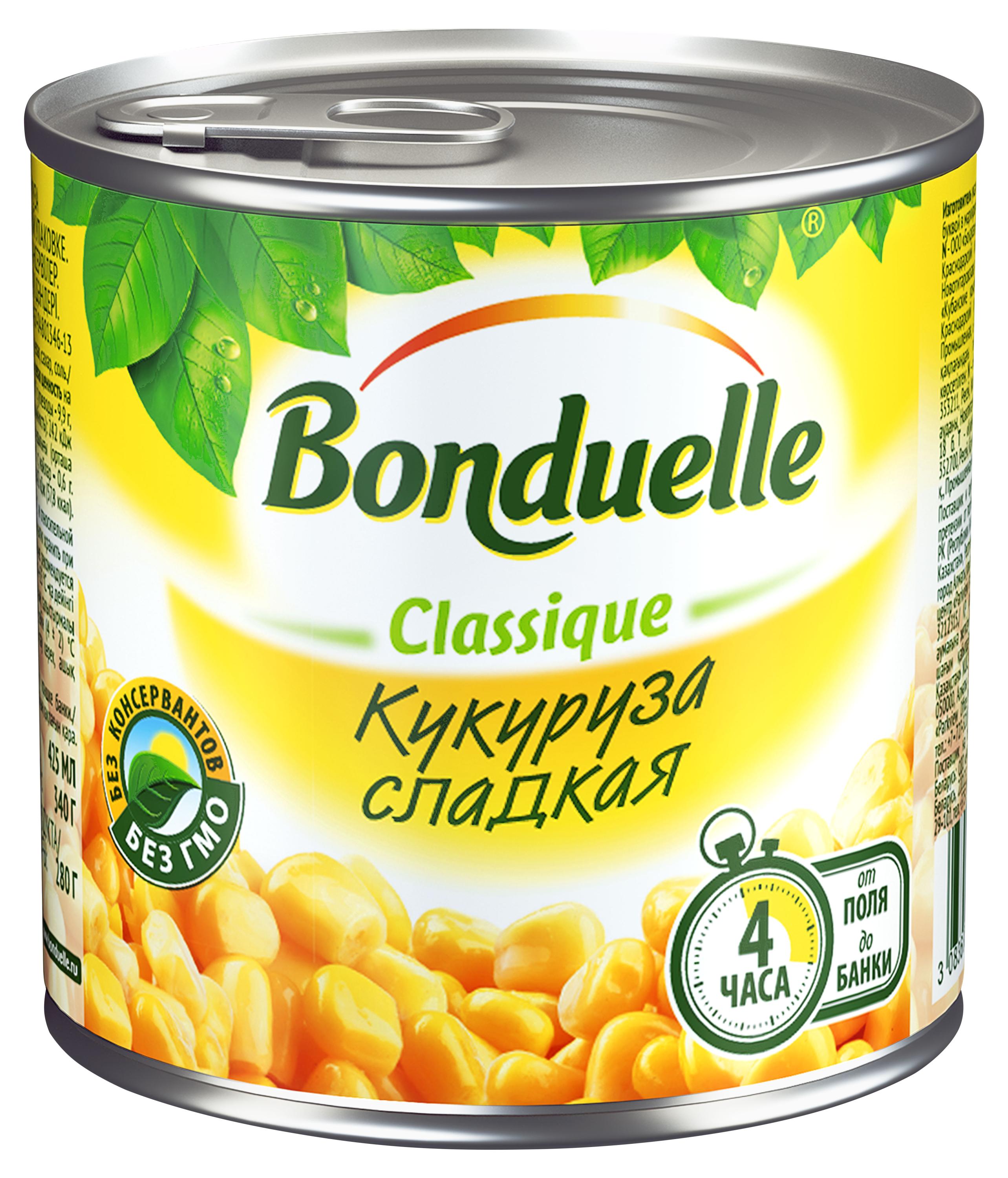 

Кукуруза BONDUELLE сладкая, 340 г