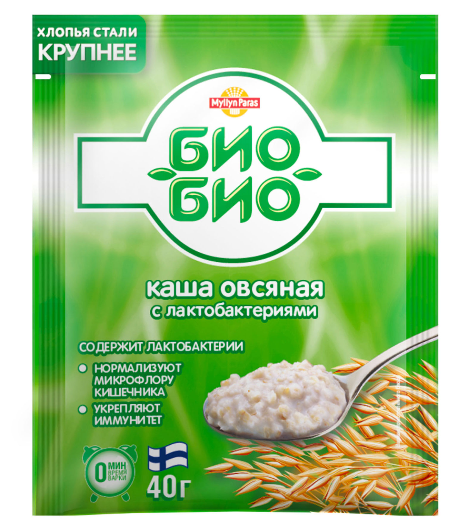 

Каша овсяная Myllyn Paras Био-Био с лактобактериями, 40 г