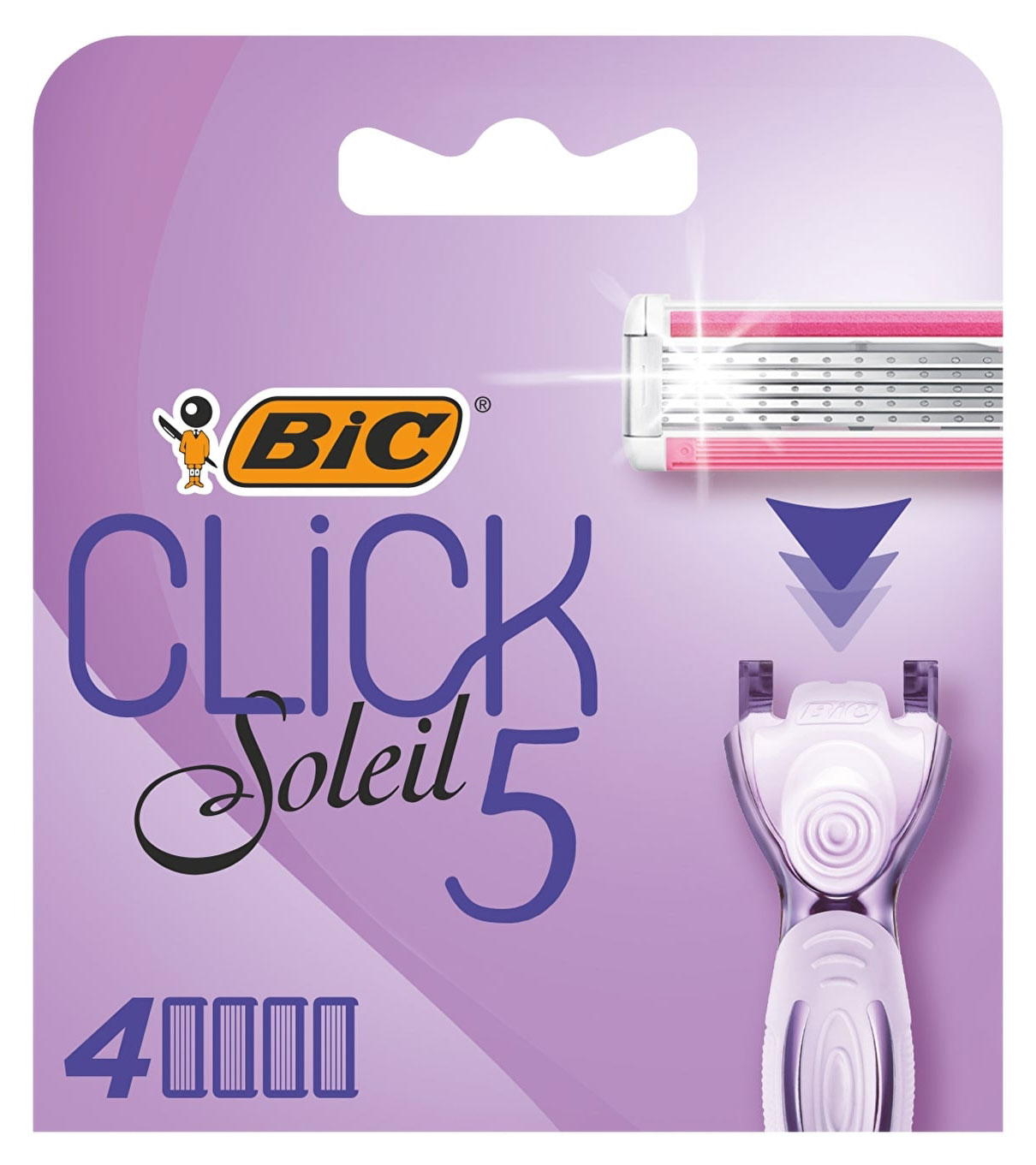 

Cменные кассеты для бритья BIC Click 5 Soleil, 4 шт