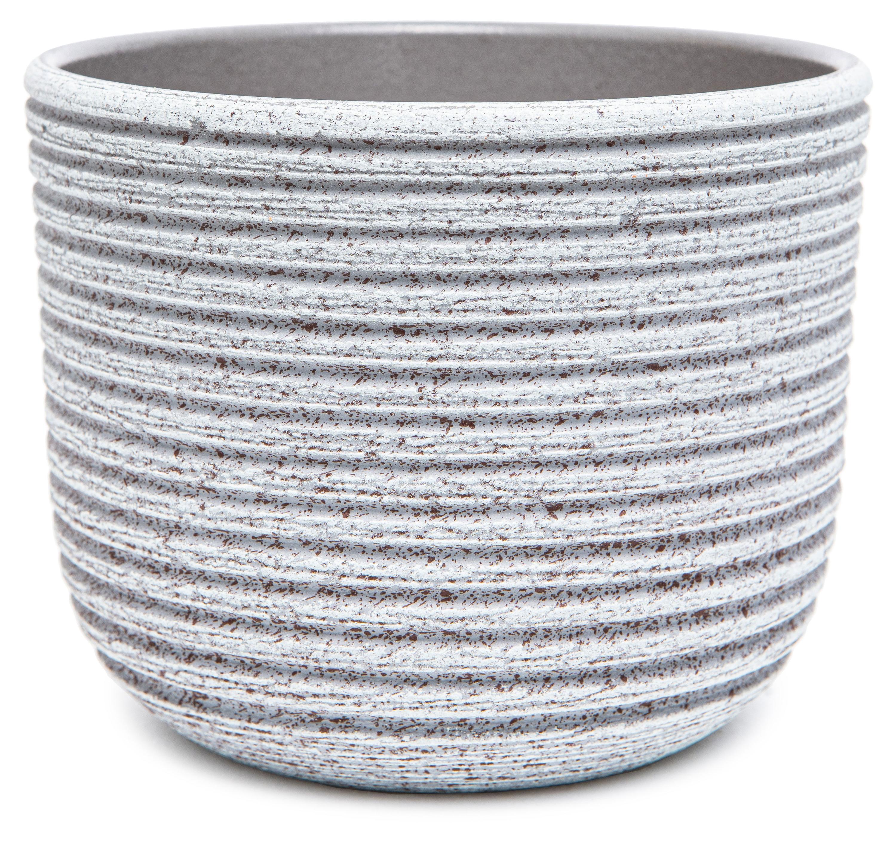 

Горшок Лоза-А керамический бело-серый 15 см