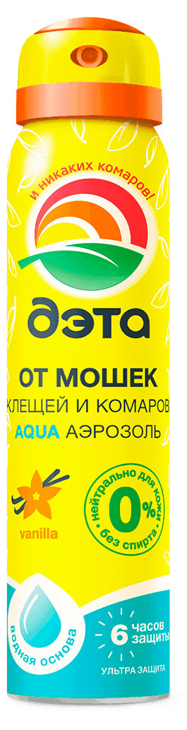 Изображение товара Аэрозоль от клещей «Дэта» Aqua ваниль, 100 мл