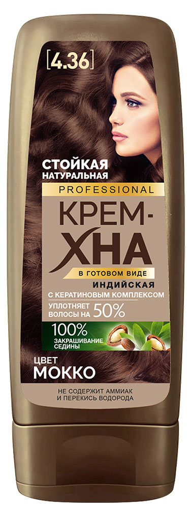 

Крем-хна Фитокосметик Professional индийская в готовом виде цвет Мокко, 140 мл