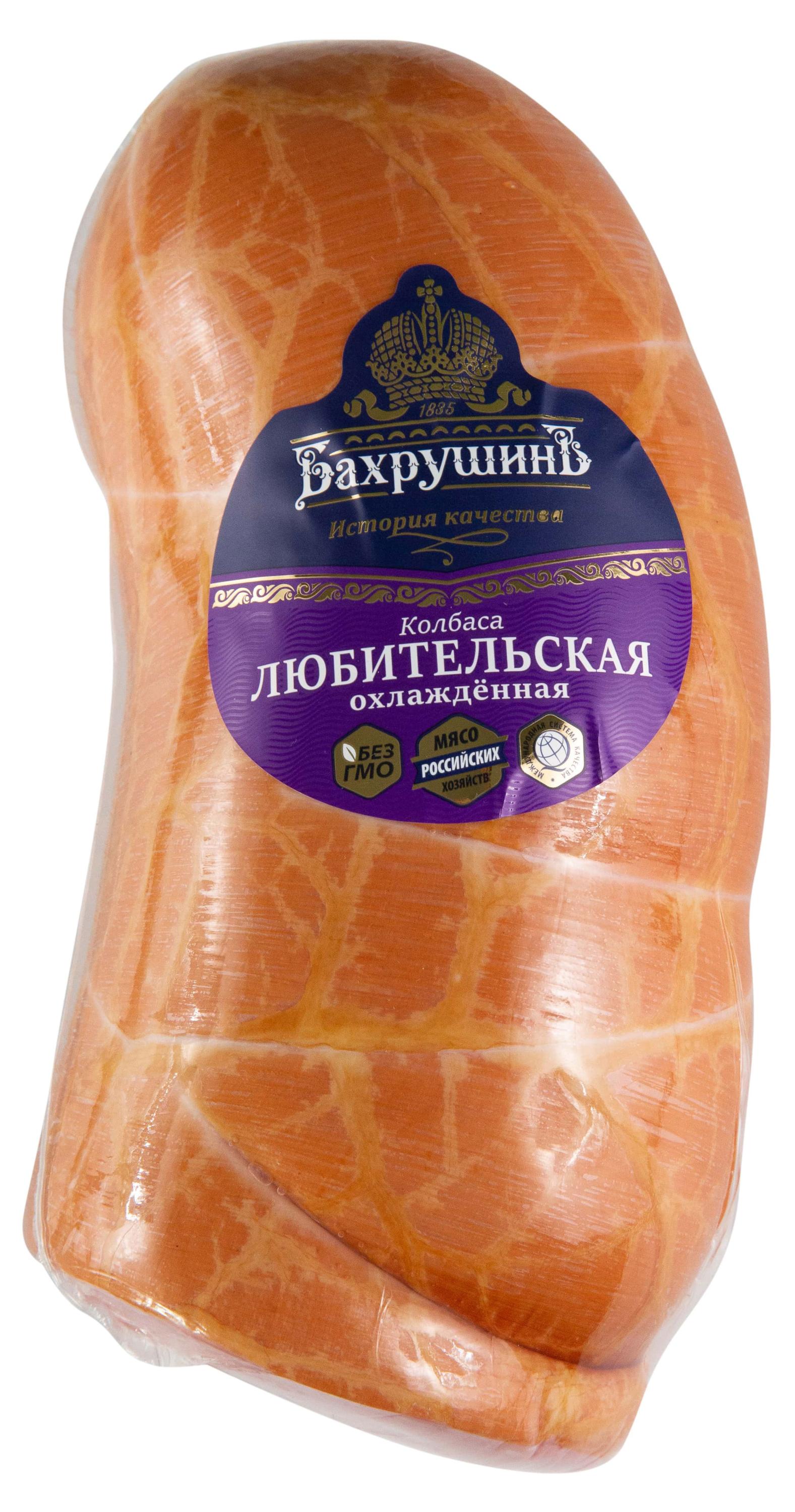 

Колбаса вареная БахрушинЪ Любительская, ~ 0,5 кг