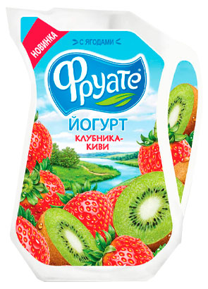 

Йогурт питьевой Фруате клубника киви 1,5% БЗМЖ, 250 мл