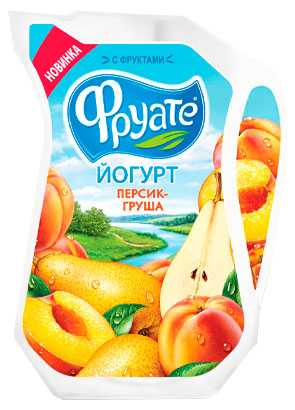 

Йогурт питьевой Фруате персик груша 1,5% БЗМЖ, 250 мл
