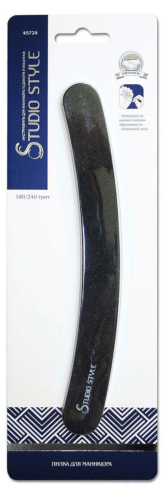 

Пилка для маникюра Studio Style японского качества 180/240 грит, 1 шт