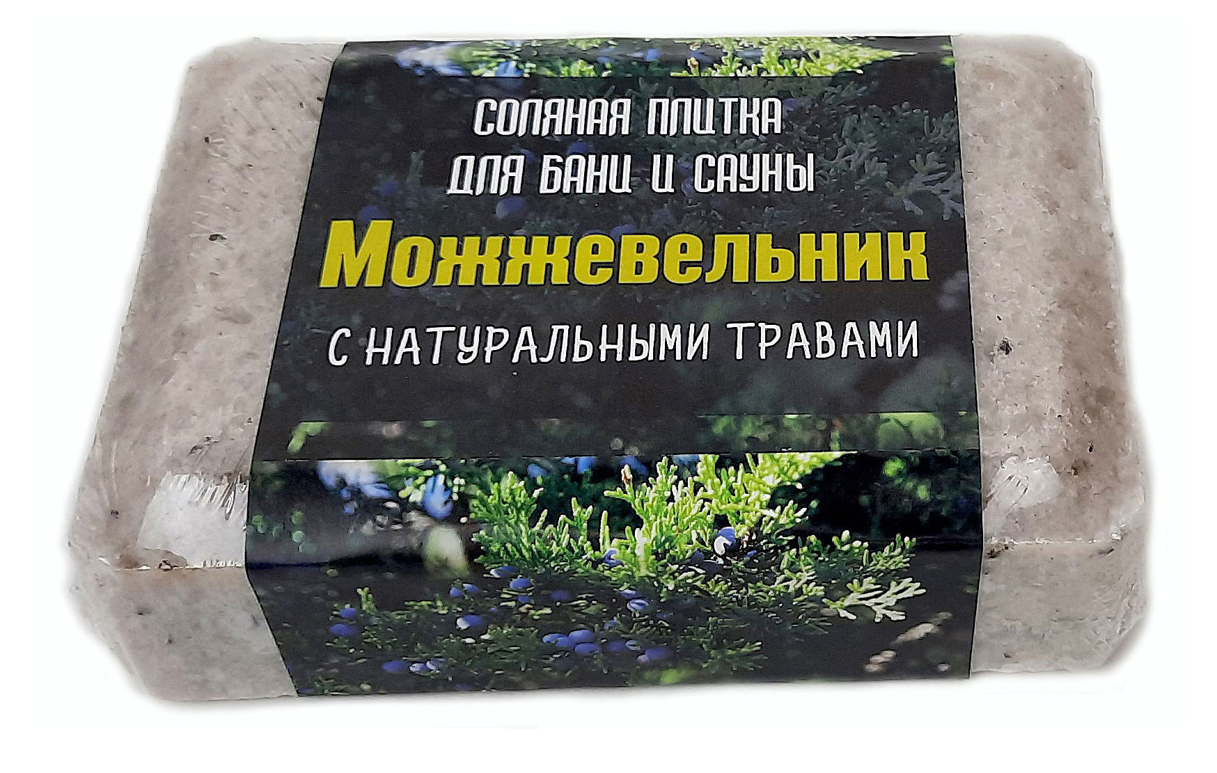

Cоляная плитка OBSI Можжевельник для бани и сауны с натуральной травой, 1,3 кг
