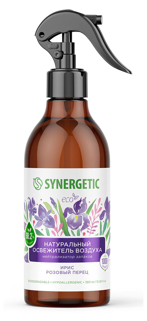 

Освежитель воздуха Synergetic Ароматический гипоаллергенный Ирис и розовый перец, 380 мл