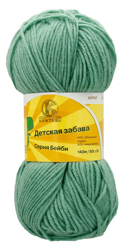 

Пряжа Камтекс Детская Забава эвкалипт, 50 г/140 м