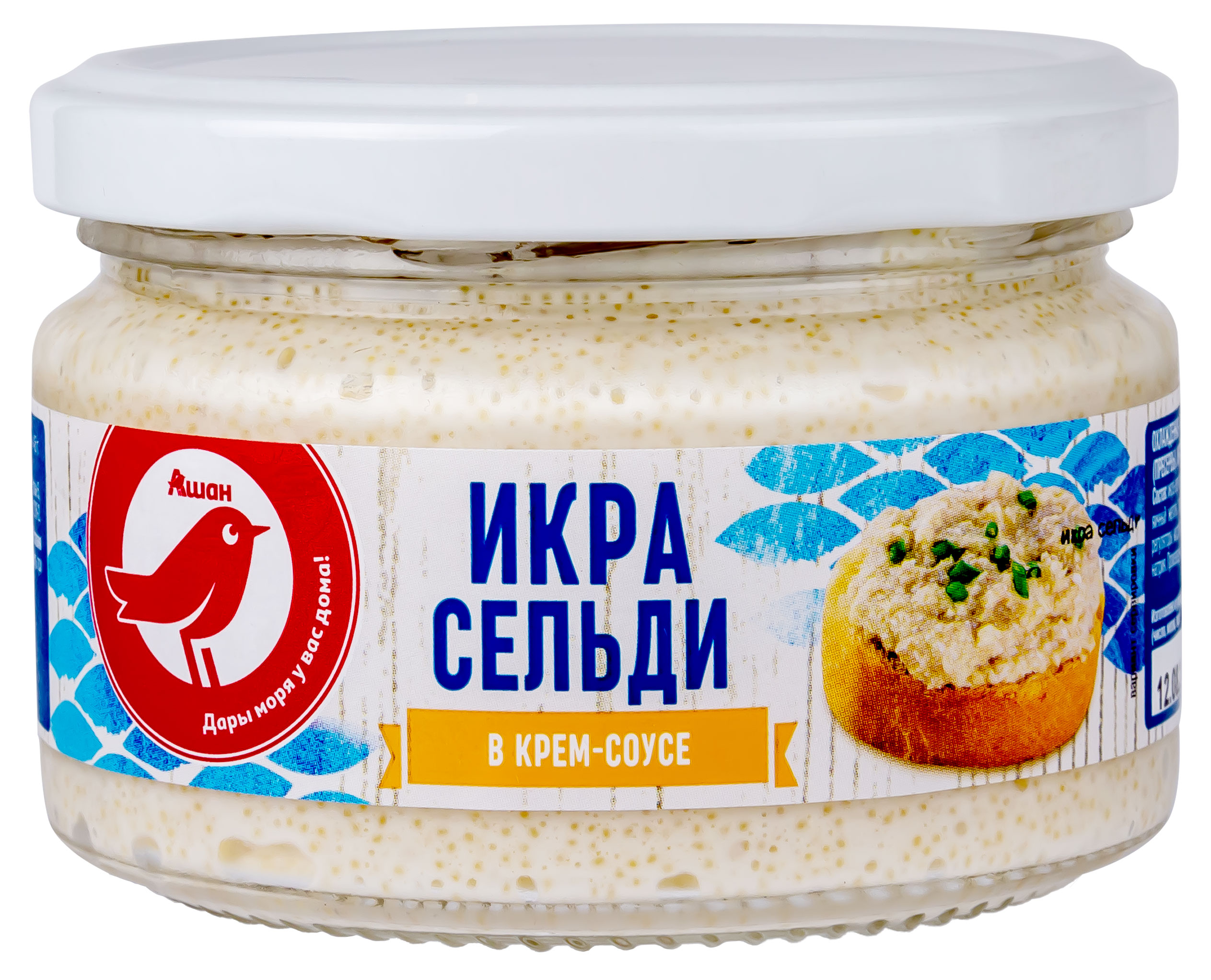 

Икра рыбная АШАН Красная птица классическая, 180 г