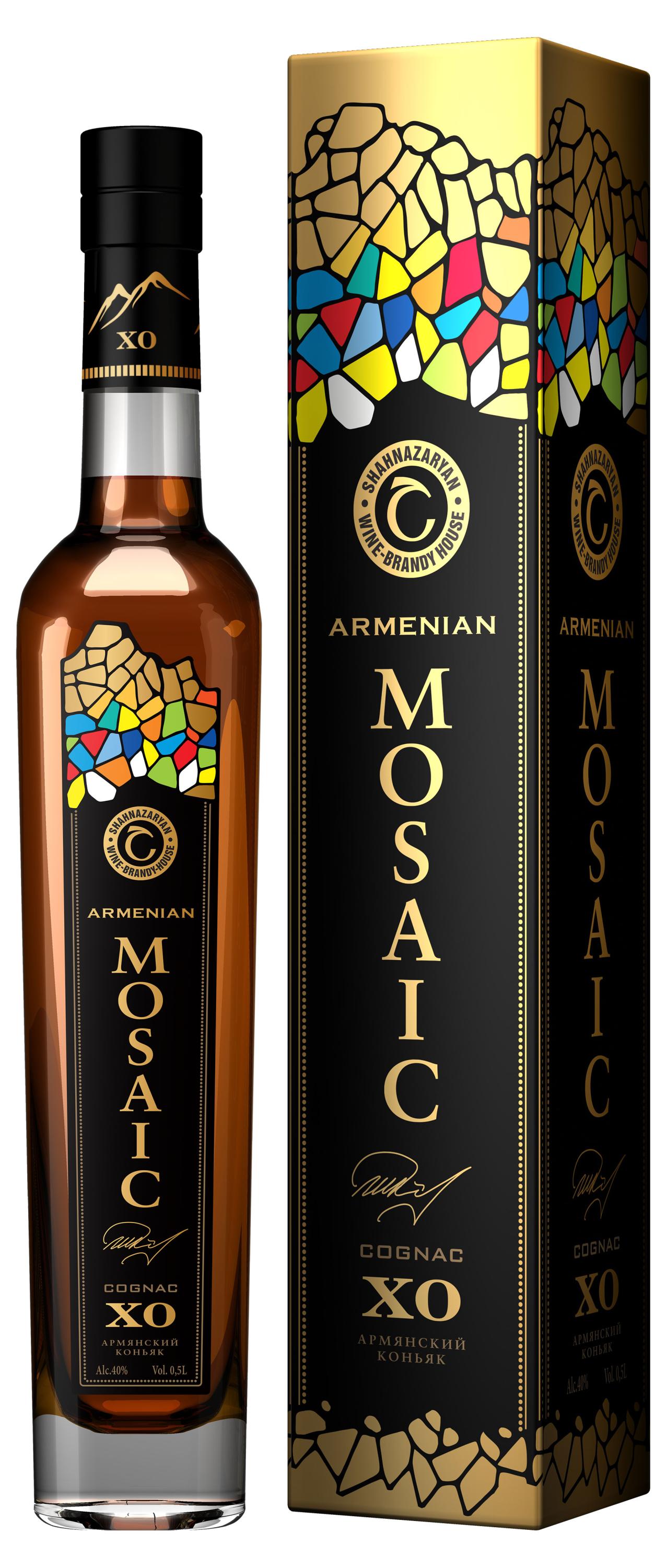 

Коньяк SHAHNAZARYAN Армянская Мозаика 7 лет Армения, 0,5 л