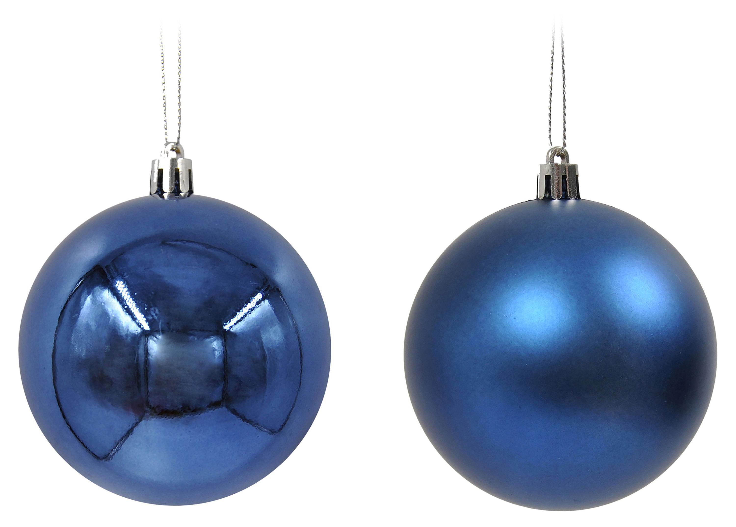 

Елочный шар синий пластик 6 см, 1 шт в ассортименте