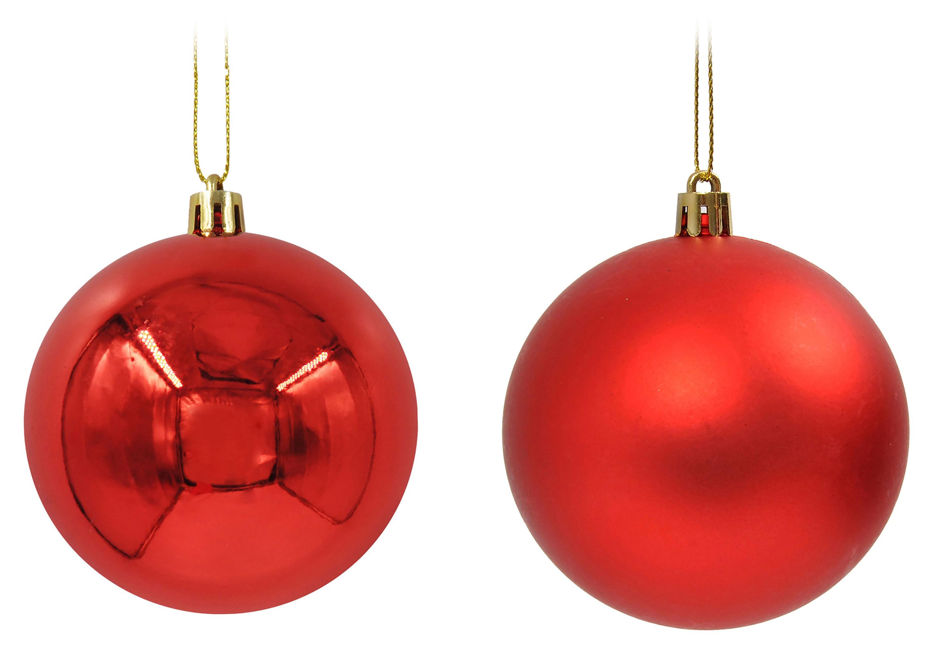 Изображение товара Елочное украшение Шар красный пластик 3 см, 1 шт в ассортименте