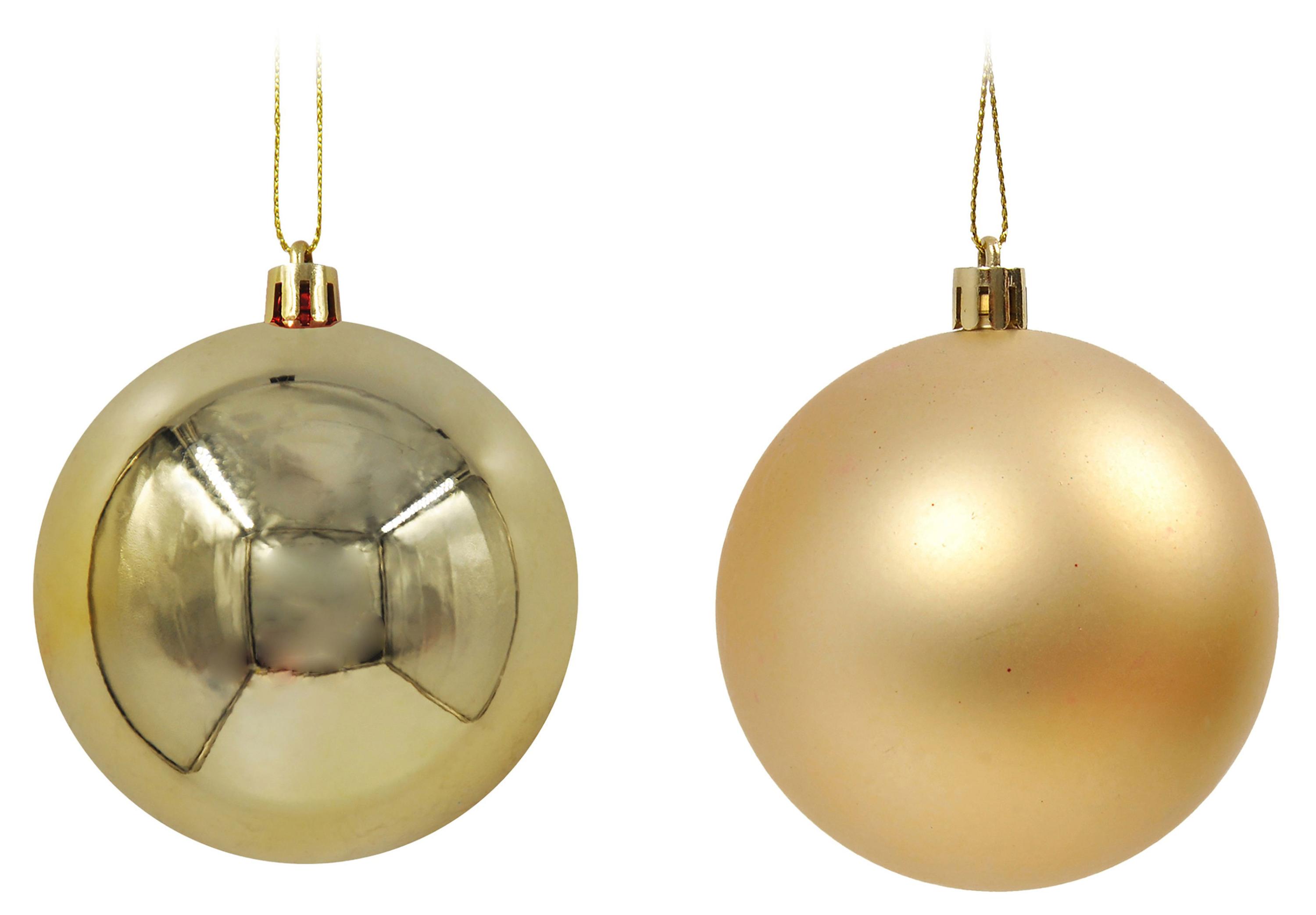 Изображение товара Елочное украшение Шар золотой пластик 3 см, 1 шт в ассортименте