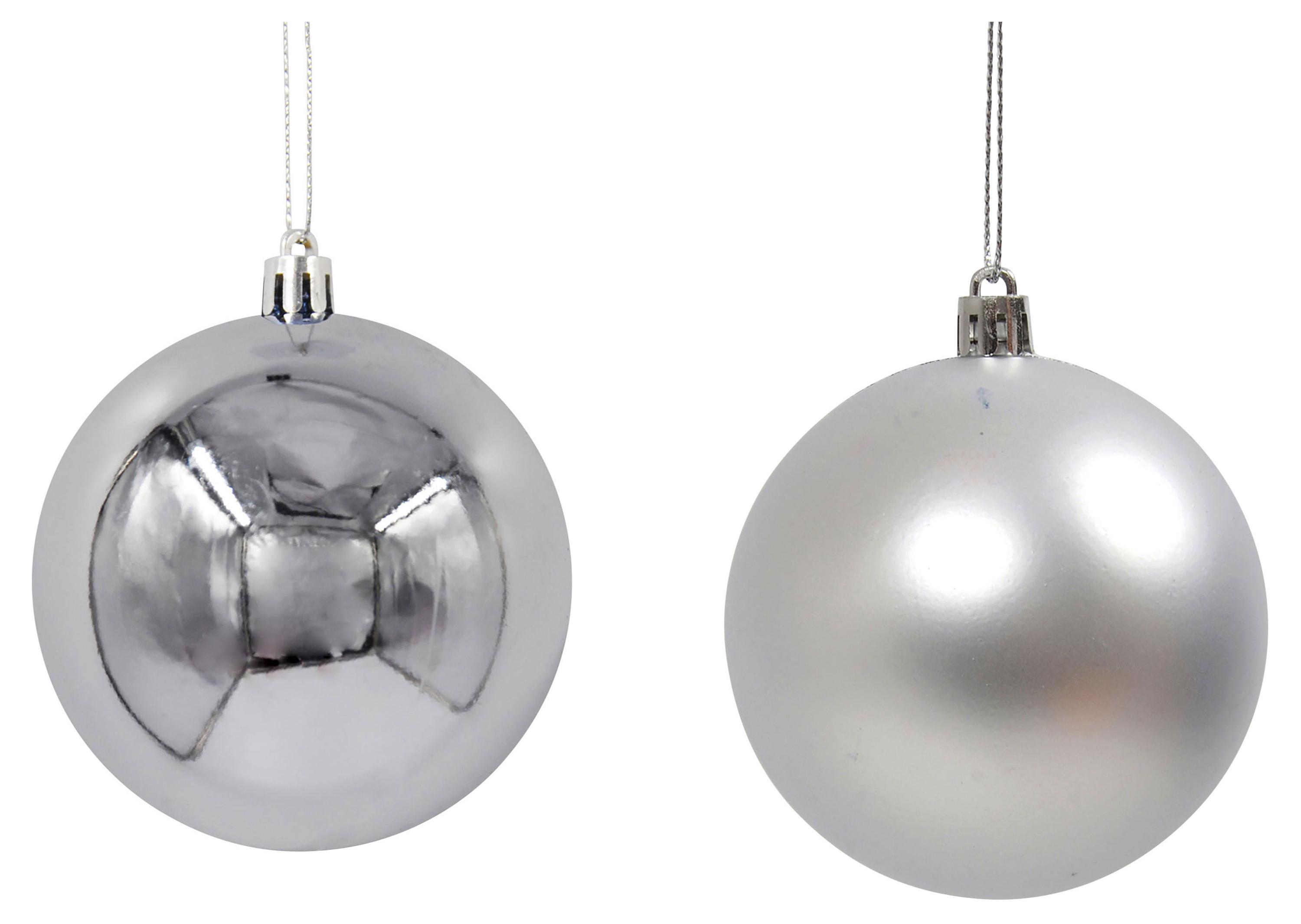 Изображение товара Елочное украшение Шар серебристый пластик 3 см, 1 шт в ассортименте