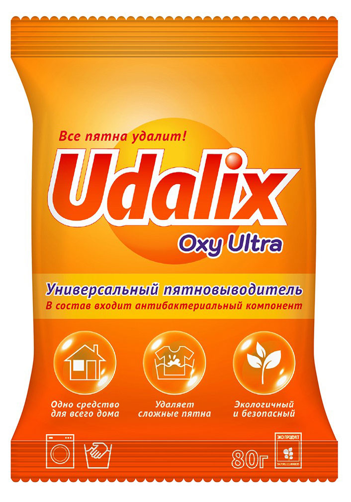 

Пятновыводитель Udalix Oxi Ultra на основе активного кислорода, 80 г
