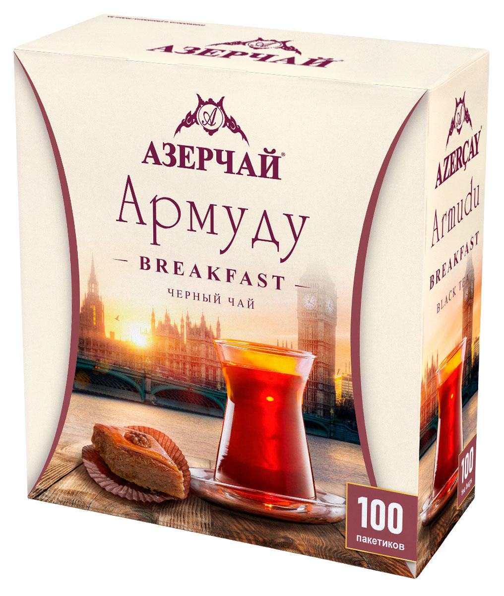 

Чай черный АЗЕРЧАЙ Армуду Breakfest, 100 х 1,6 г