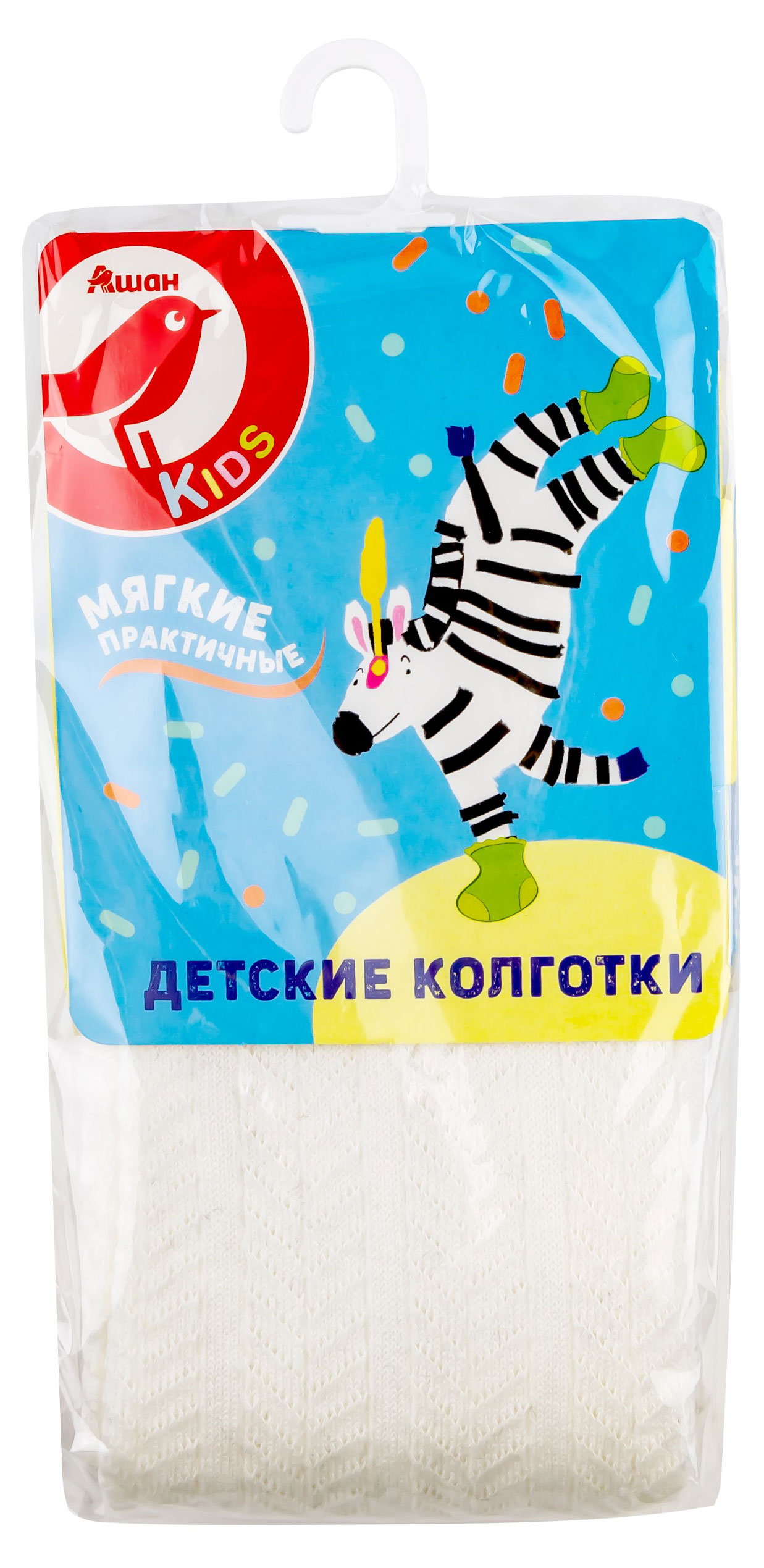 

Колготки детские АШАН Красная птица детские в косичку молочные, размер 152-158