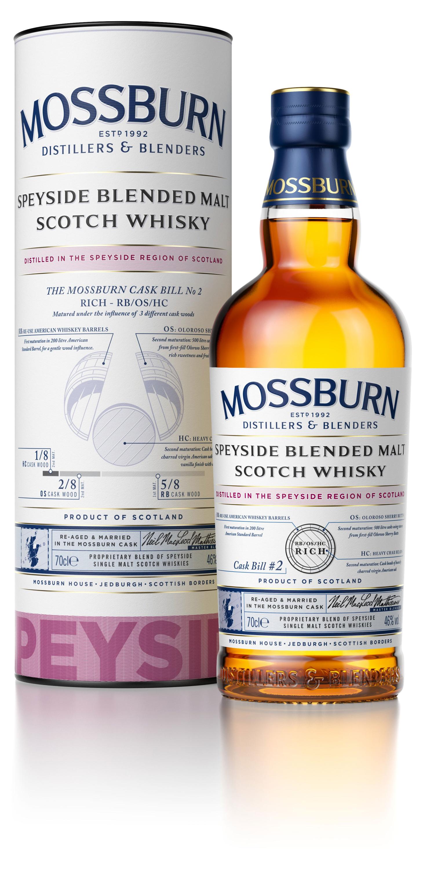 Изображение товара Шотландский виски Mossburn Signature Casks Speyside в подарочной упаковке 0,7 л