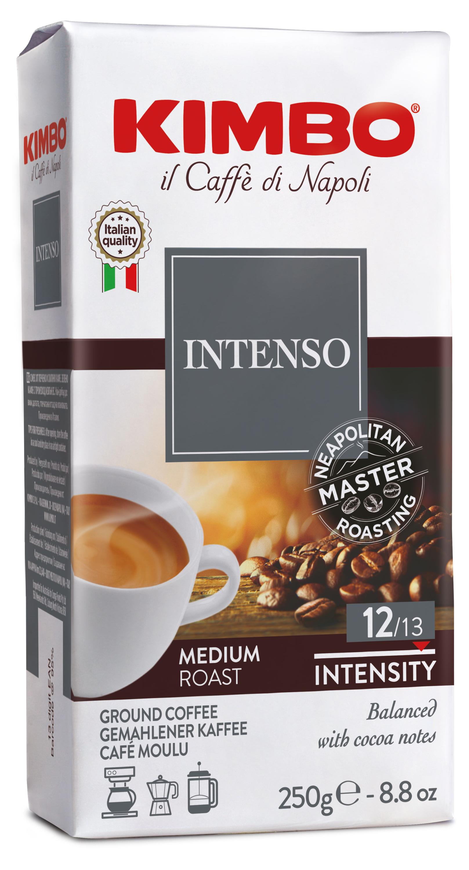 

Кофе молотый Kimbo intenso жареный, 250 г