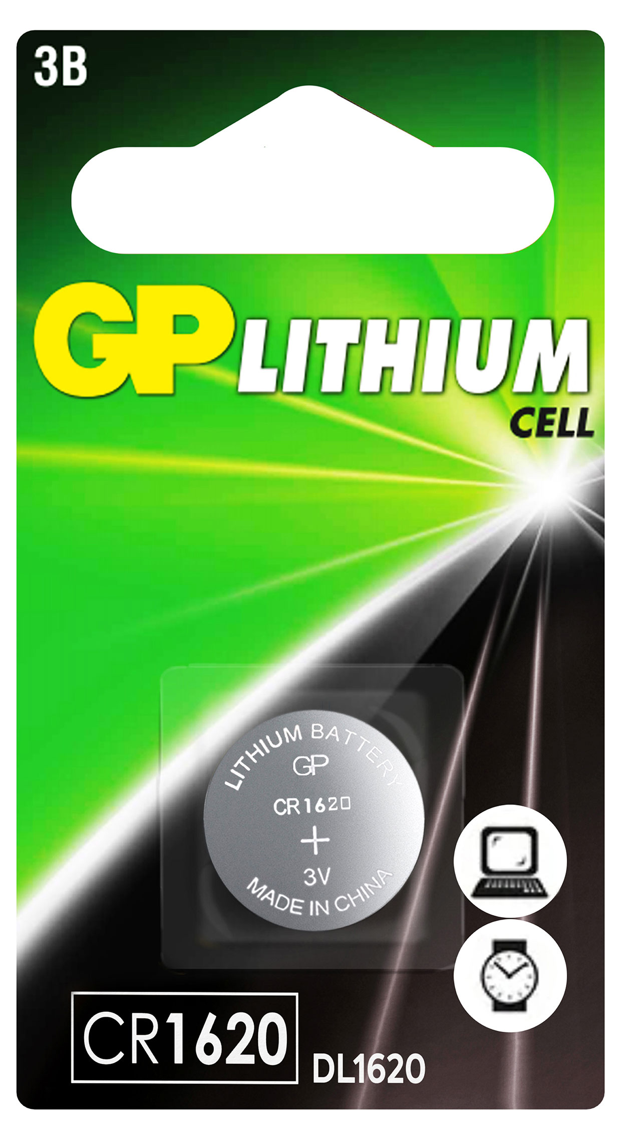 

Батарейка GP BATTERIES CR1620, 1 шт