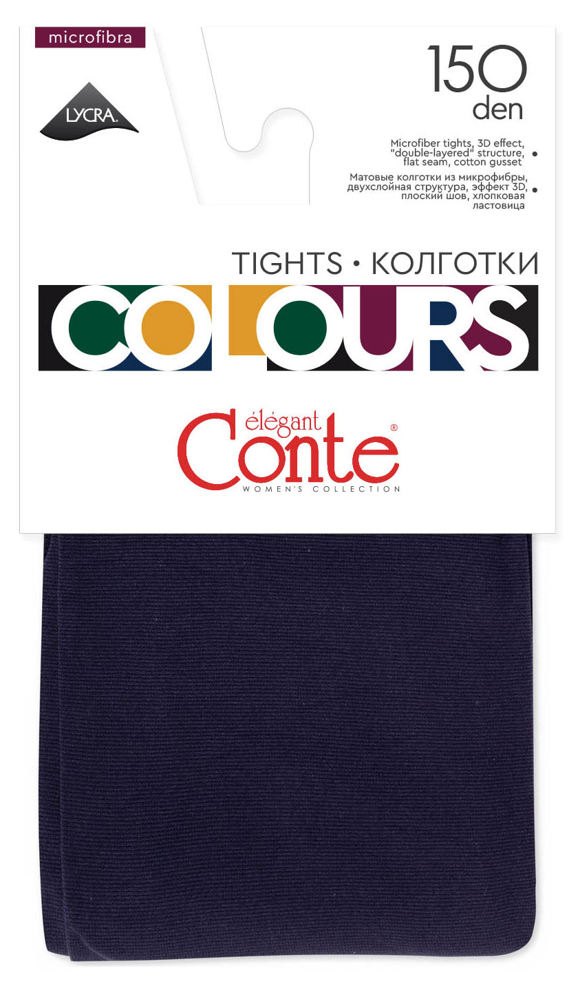 

Колготки женские Conte Elegant Ce Colours 150 den Navy, размер 4