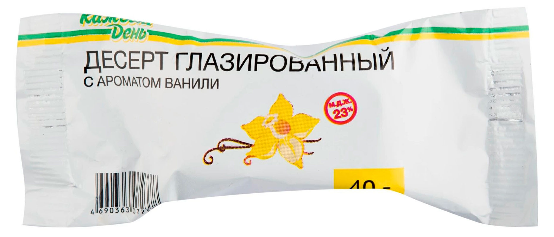 

Сырок Каждый день глазированный с ароматом ванили, 40 г