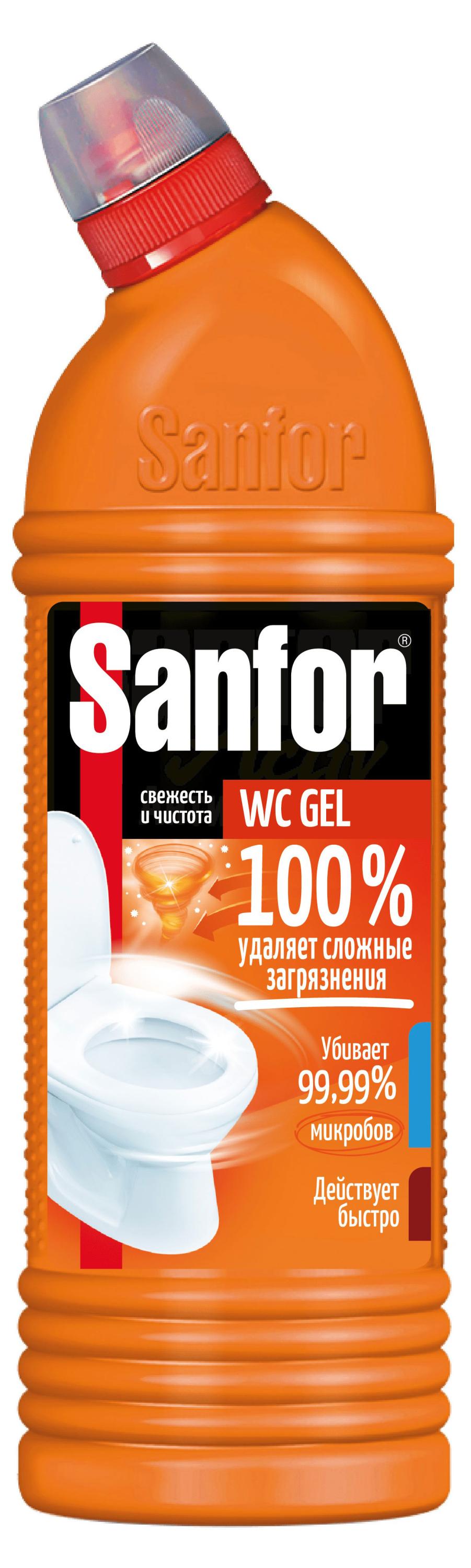 Изображение товара Средство чистящее для унитаза Sanfor WC gel super power, 1 л