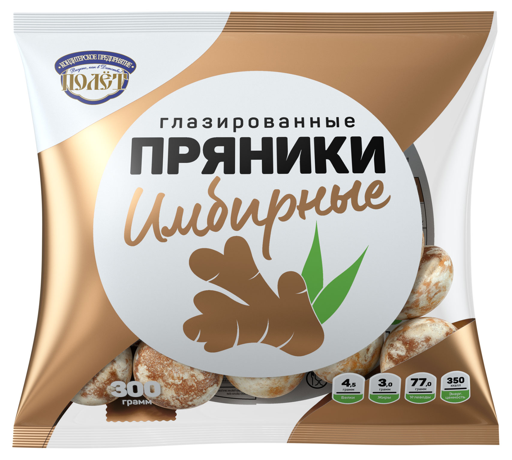 

Пряники Полет имбирные, 300 г