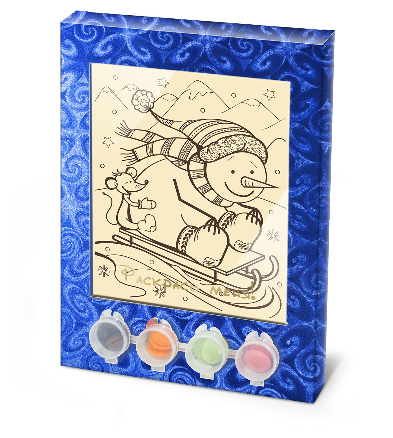 

Набор шоколада и глазури Раскраска Снеговик, 110 г