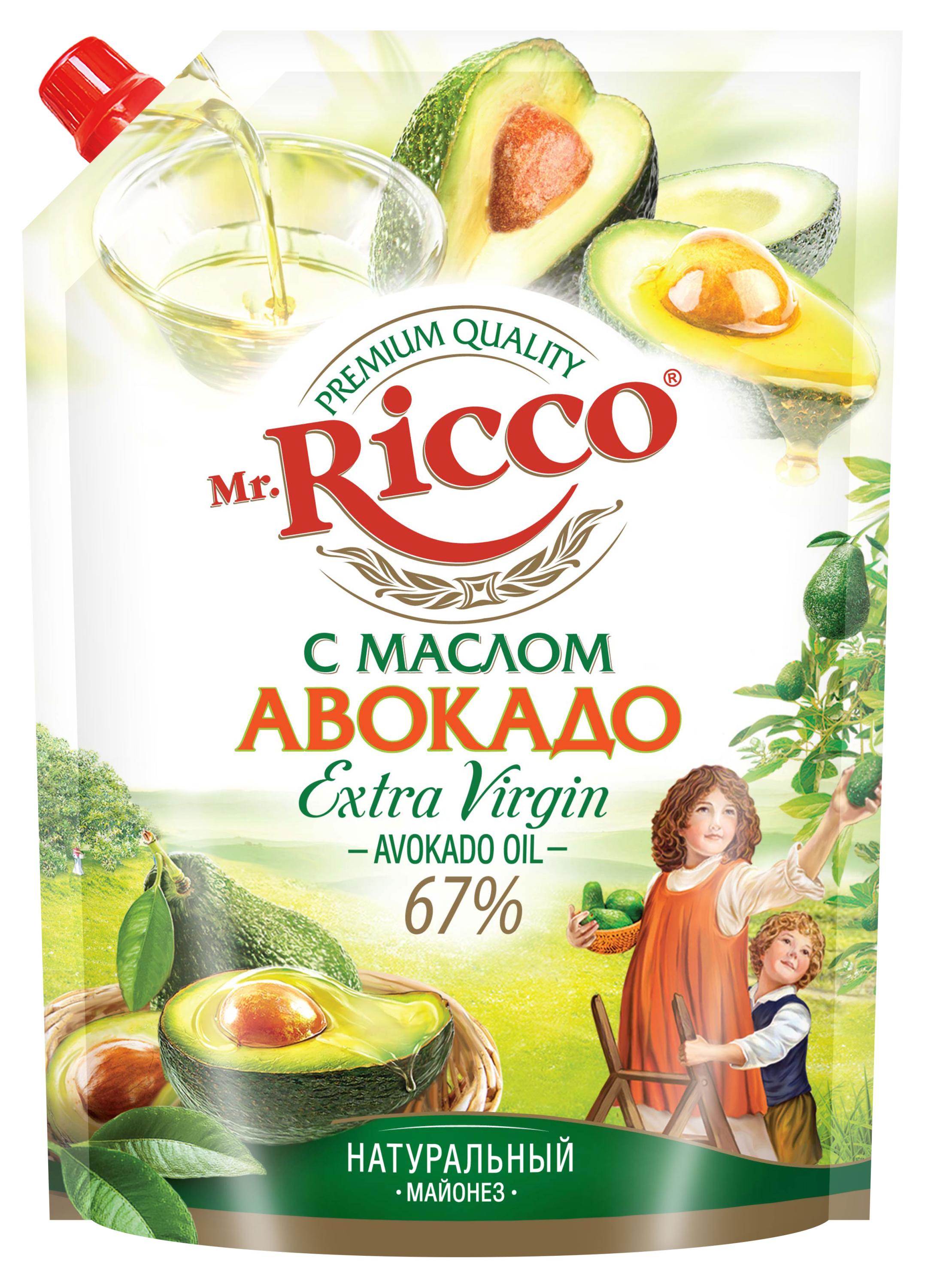 

Майонез Mr.Ricco с маслом авокадо 67%, 800 мл