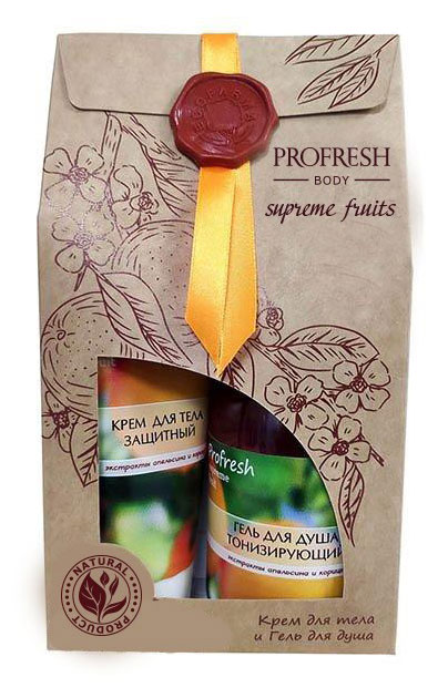 

Подарочный набор Profresh Body крем для тела и гель для душа, 400 г