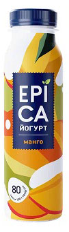 

Йогурт питьевой EPICA с манго 2,5% БЗМЖ, 260 мл