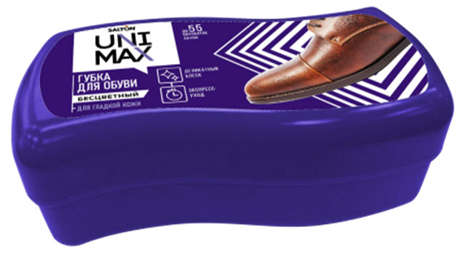 

Губка для обуви из гладкой кожи Unimax Волна бесцветная
