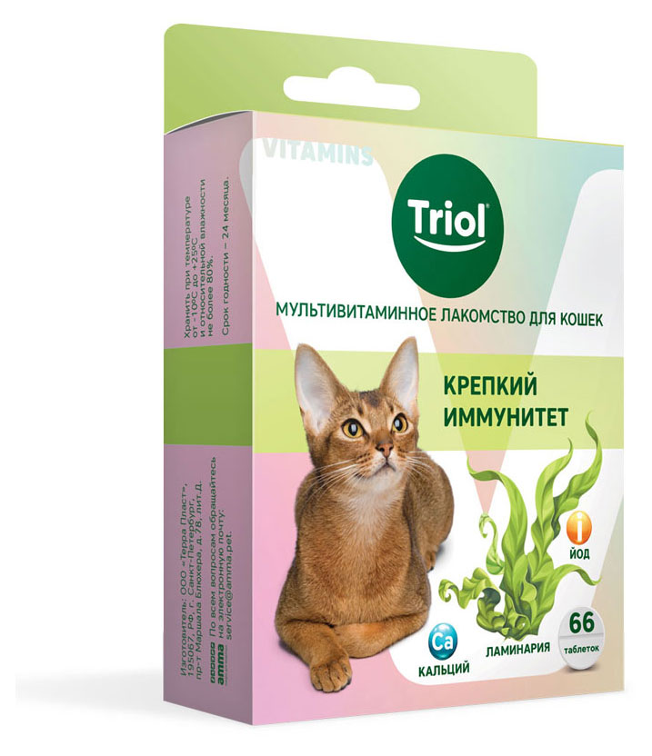 

Лакомство для кошек Triol Крепкий иммунитет, 33 г