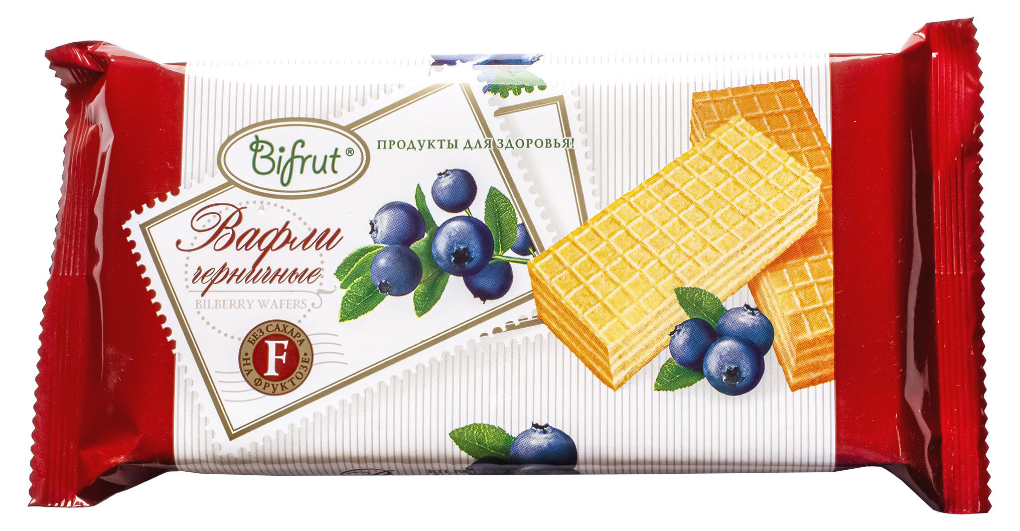 

Вафли Bifrut черничные на фруктозе, 100 г