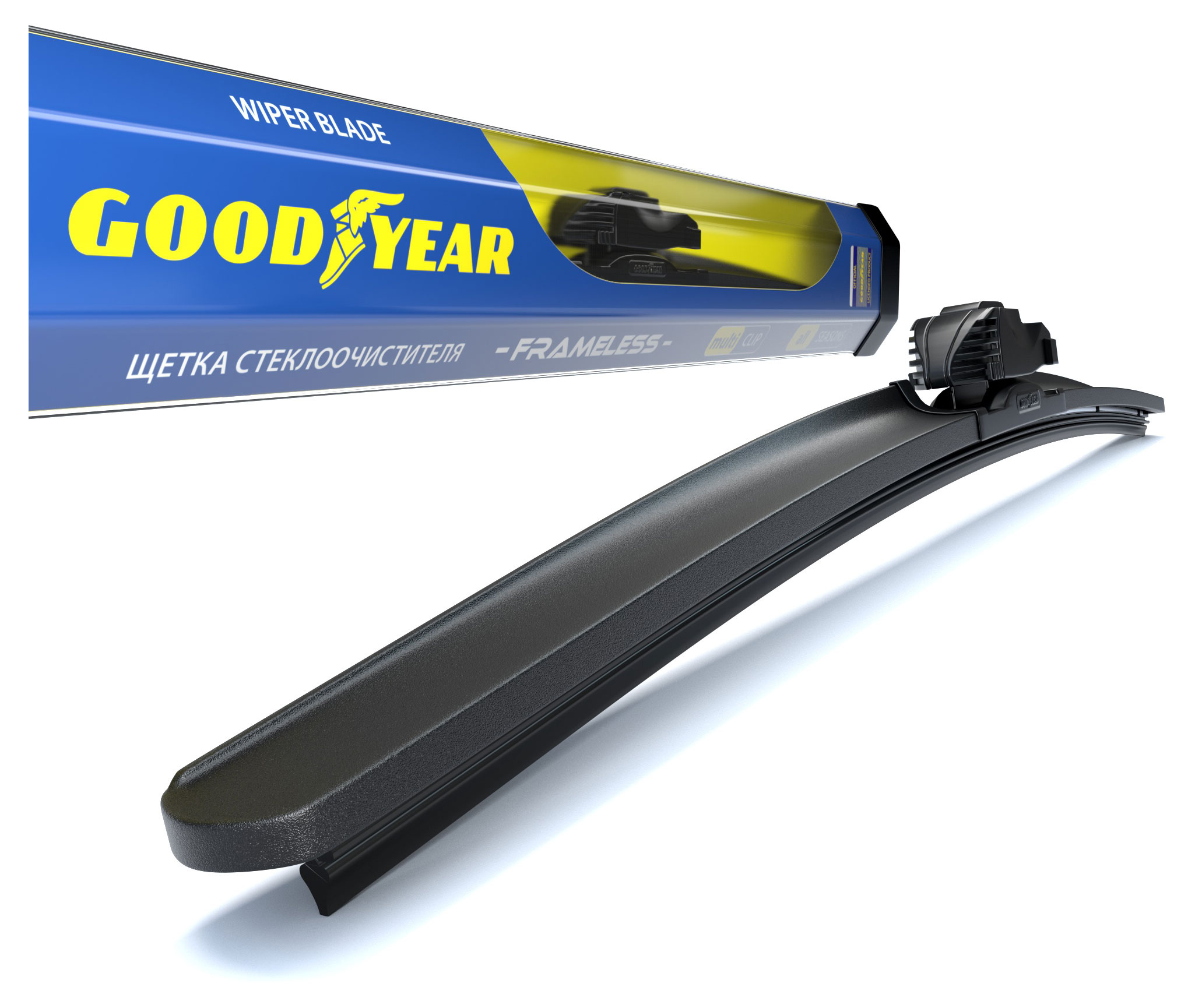 

Щетка стеклоочистителя Goodyear Frameless бескаркасная 22, 1 шт