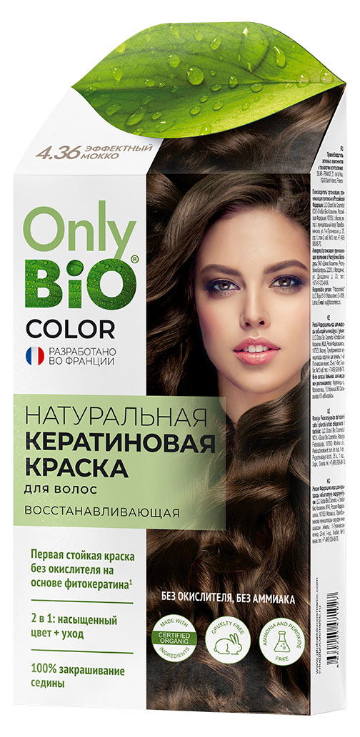

Краска для волос Фитокосметик Only Bio Color 4.36 Эффектный мокко