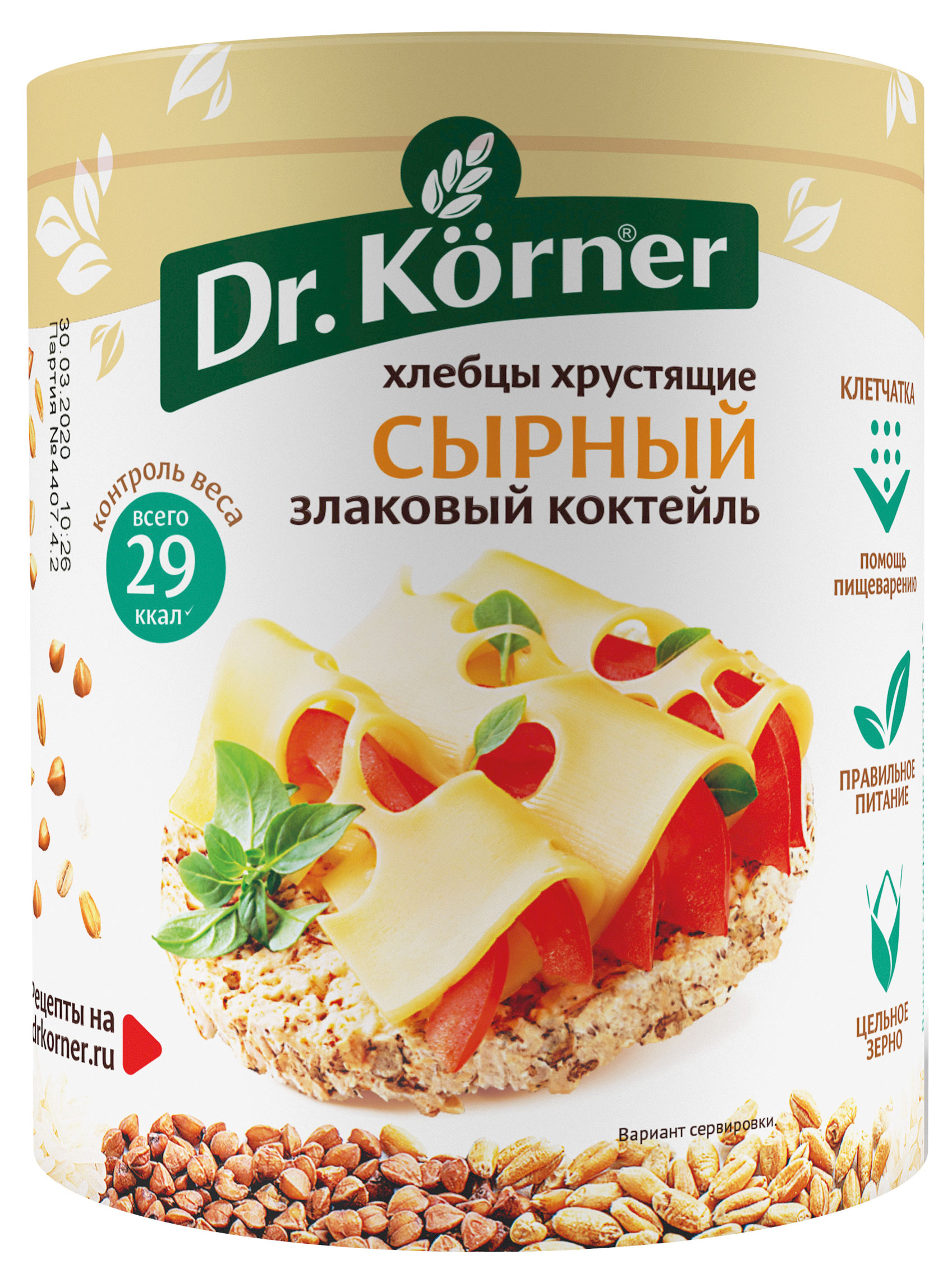 

Хлебцы Dr. Korner Злаковый коктейль сырный, 100 г
