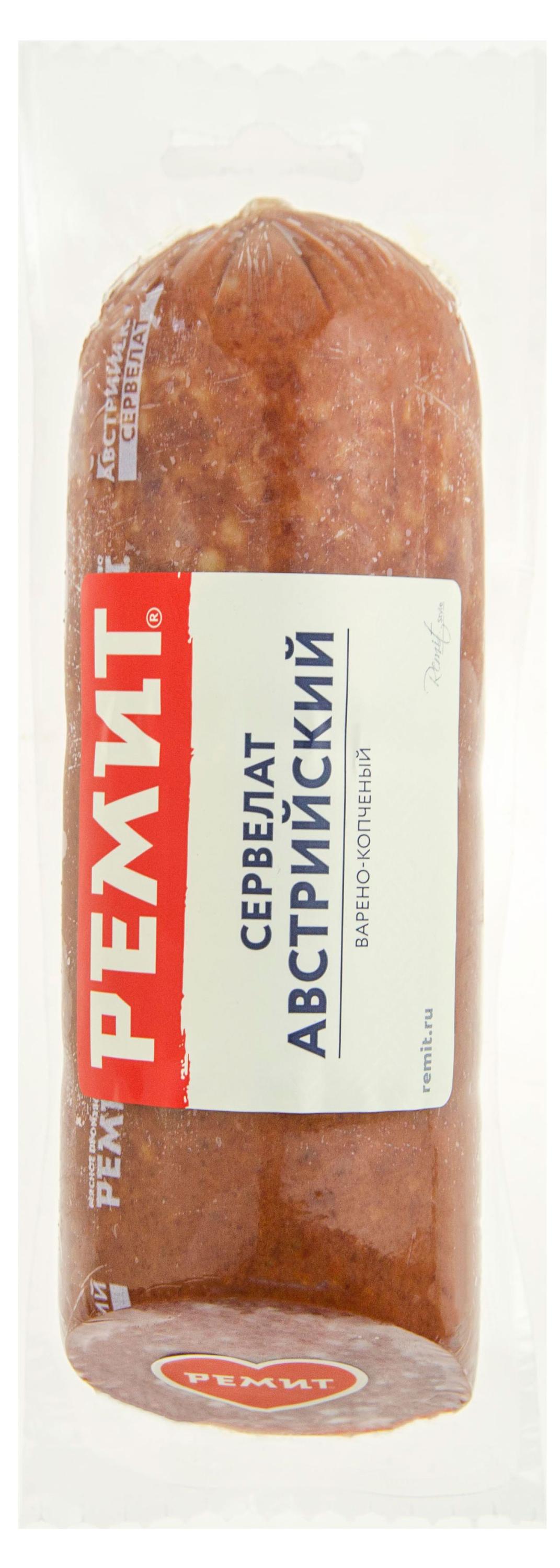 

Сервелат варено-копченый Ремит Австрийский, 400 г