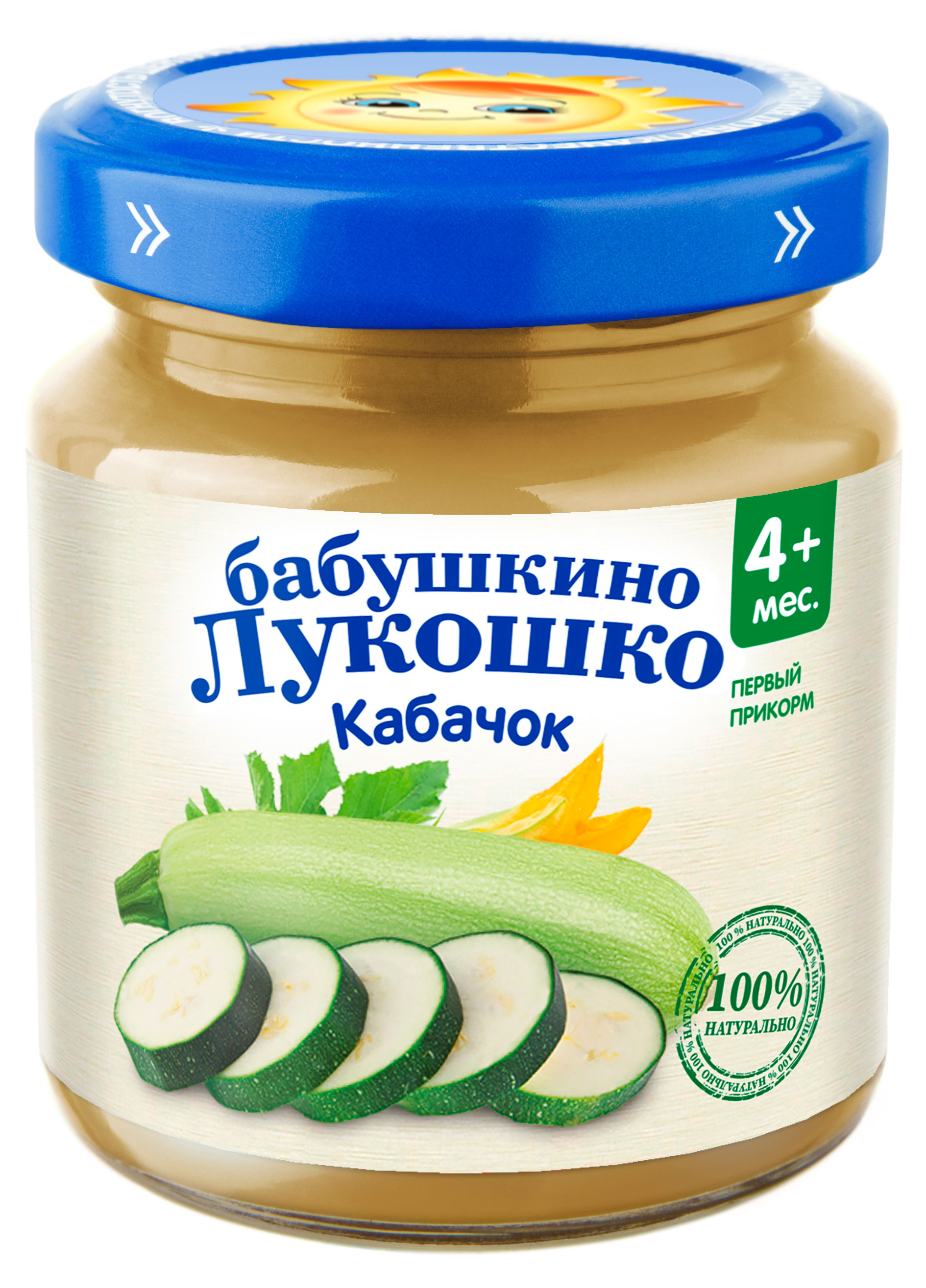 

Пюре Бабушкино Лукошко кабачок 4 мес.,100 г