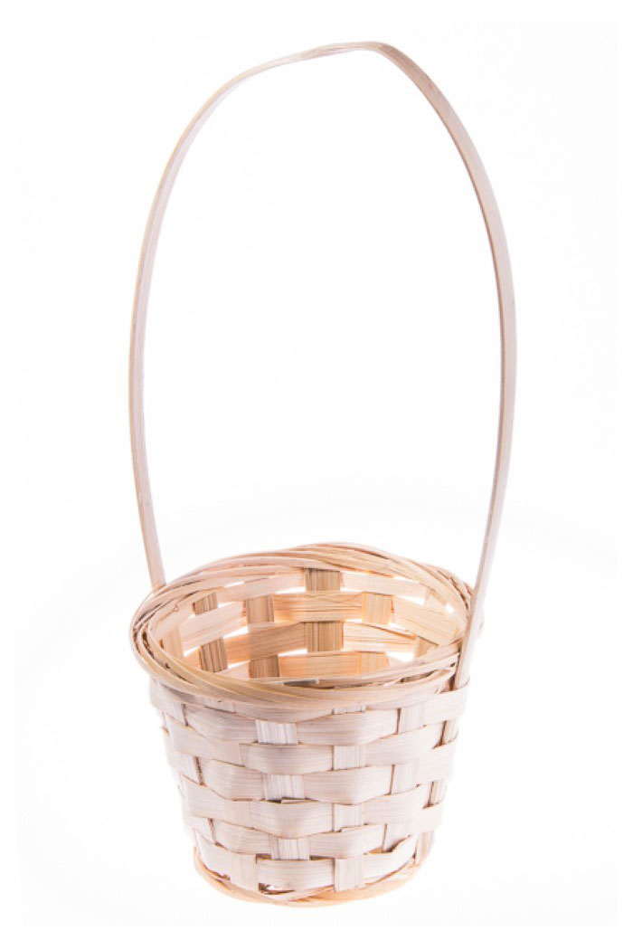 

Корзина плетеная Азалия Декор бамбук натуральная для цветов и подарков, 13х9х30 см